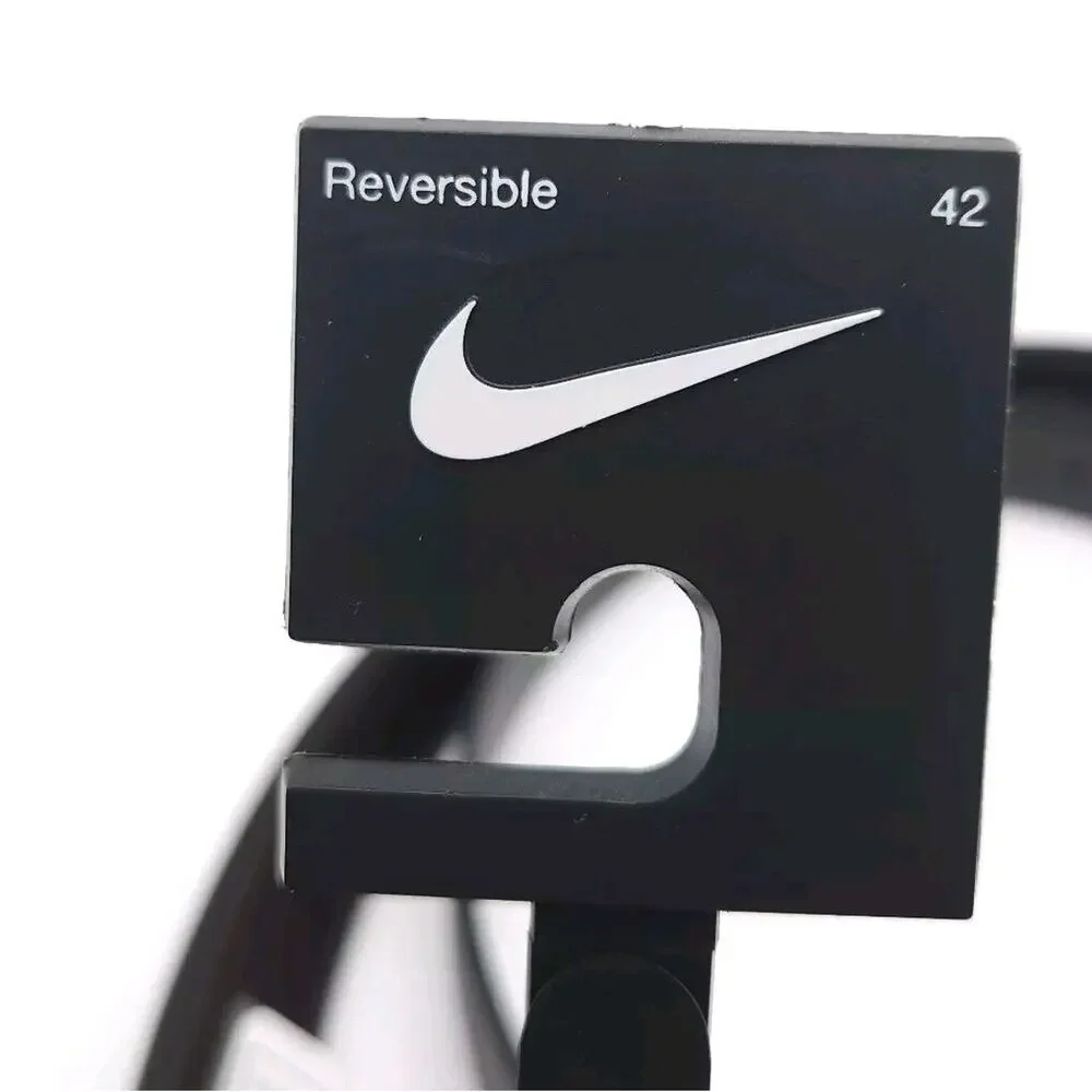 Nike (Mens Size 42) Reversible Golf Dress Belt Brown Black Synthetic Leather New